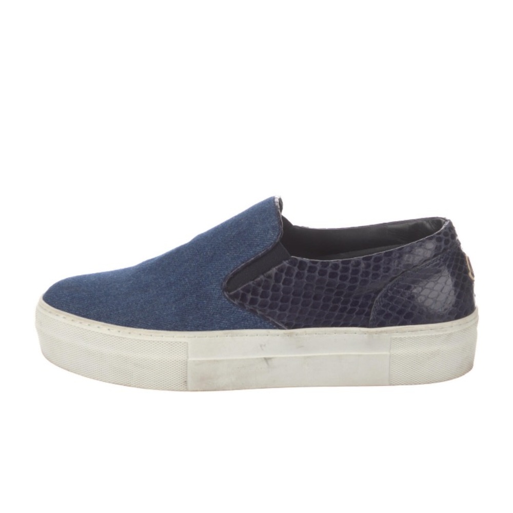 Moncler stunning slip on snakeskin and leather sneakers - Picture 3 of 13